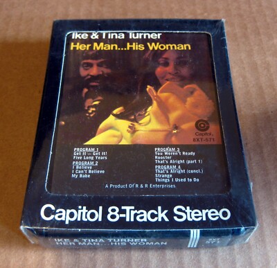 IKE & TINA TURNER Her Man...His Woman SEALED R&B Soul 8-Track Tape