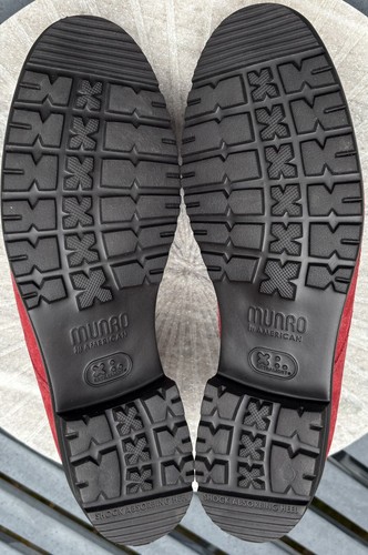 Munro Real Red Leather Water Resistant Lace Up Loafer Women’s Size 10 M Comfort - Picture 17 of 19