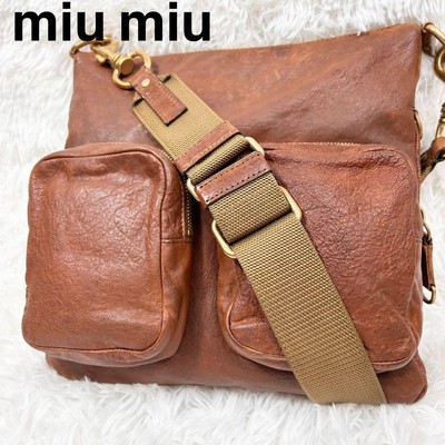 Miu Miu Archive 90s shoulder bag brown All Leather vintage | eBay 