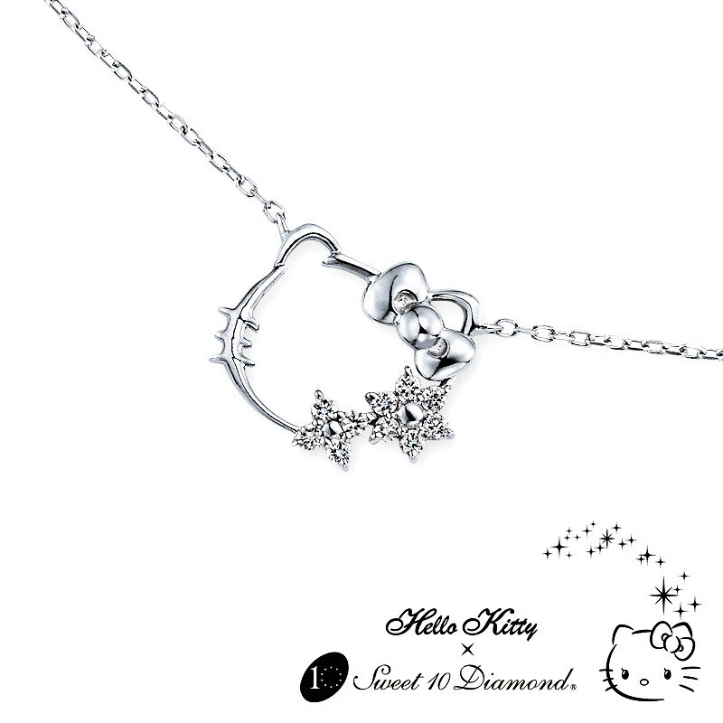 Hello kitty cheap diamond necklace