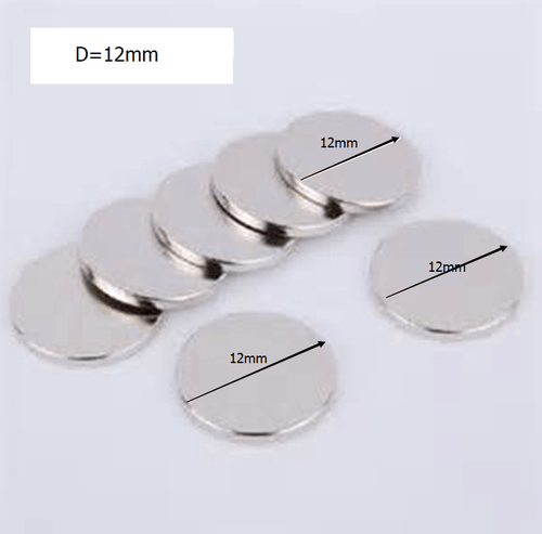 Neodym Magnete N35 Scheibe Rund Super Stark Seltene Erden 12 mm x 2 mm Kühlschrank - Bild 2 von 15