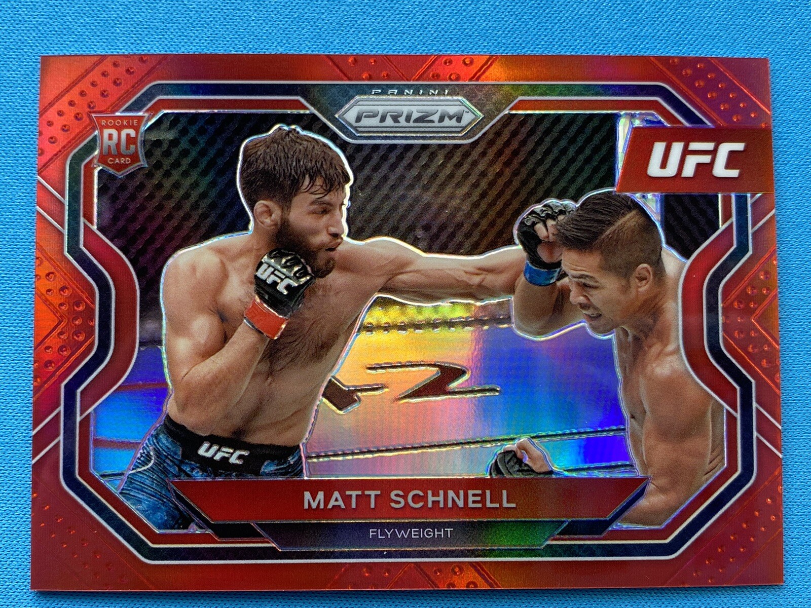 Matt Schnell RC Rookie Card Panini 2021 UFC Prizm Debut Edition Red Prizm /275