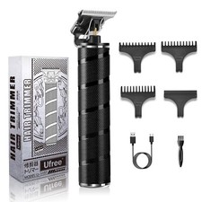 Mens Beard Trimmer Zero Gapped T Blade Liners Cordless Hair Clippers Electric...