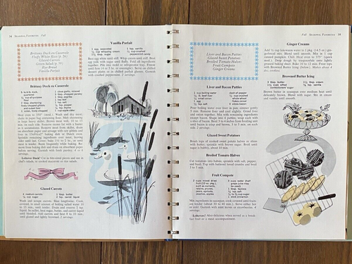 Betty Crockers New Dinner for Two Cookbook 1972 Thirteenth Printing Spiralbound - Picture 11 of 14