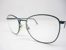 New Vintage Eyeglass Frames Metropolis Italy Mod 8666 Emerald Green Retro 53 NOS