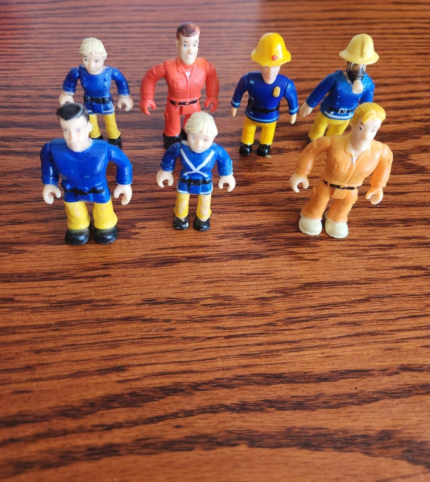 Lote 7 Piezas Bombero Sam Figuras de Acción Bombero Personajes de TV Foto 2 de 4