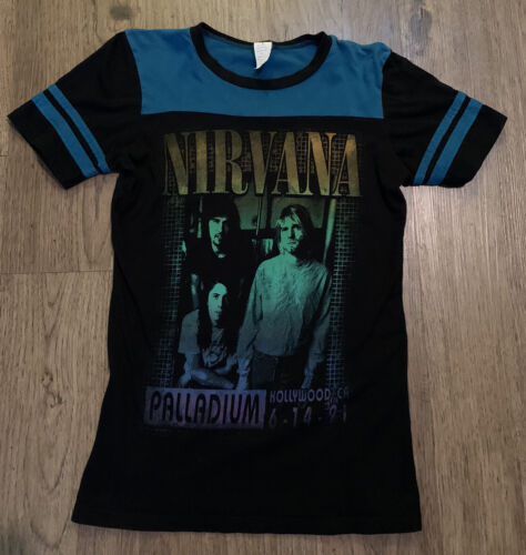 Vintage rare Nirvana palladium tour Tshirt - image 1