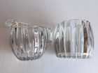 Clear Glass Sugar Bowl & Creamer — photo 8