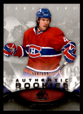 2010 SP Game Used J.T. Wyman    Rookie, SN699 #161 Montreal Canadiens