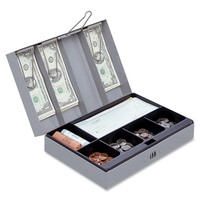 Sparco Combination Lock Cash Box,steel,11-1/2x7-1/2x3-1/8,gray 15508 on sale Sparco Combination Lock Cash Box,steel,11-1/2x7-1/2x3-1/8,gray 15508 on sale
