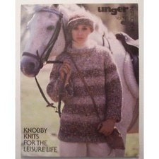 Knobby Knits for the Leisure Life Women KNIT SWEATER STITCHING Craft Book 198