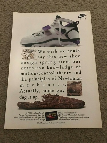 1992 NIKE AIR TRAINER HUARACHE Shoes 
