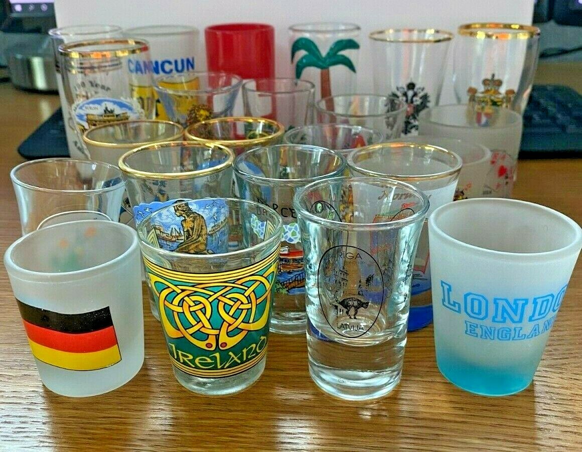 Shot Glass Collection Travel Souvenirs Buy The Ones You Want