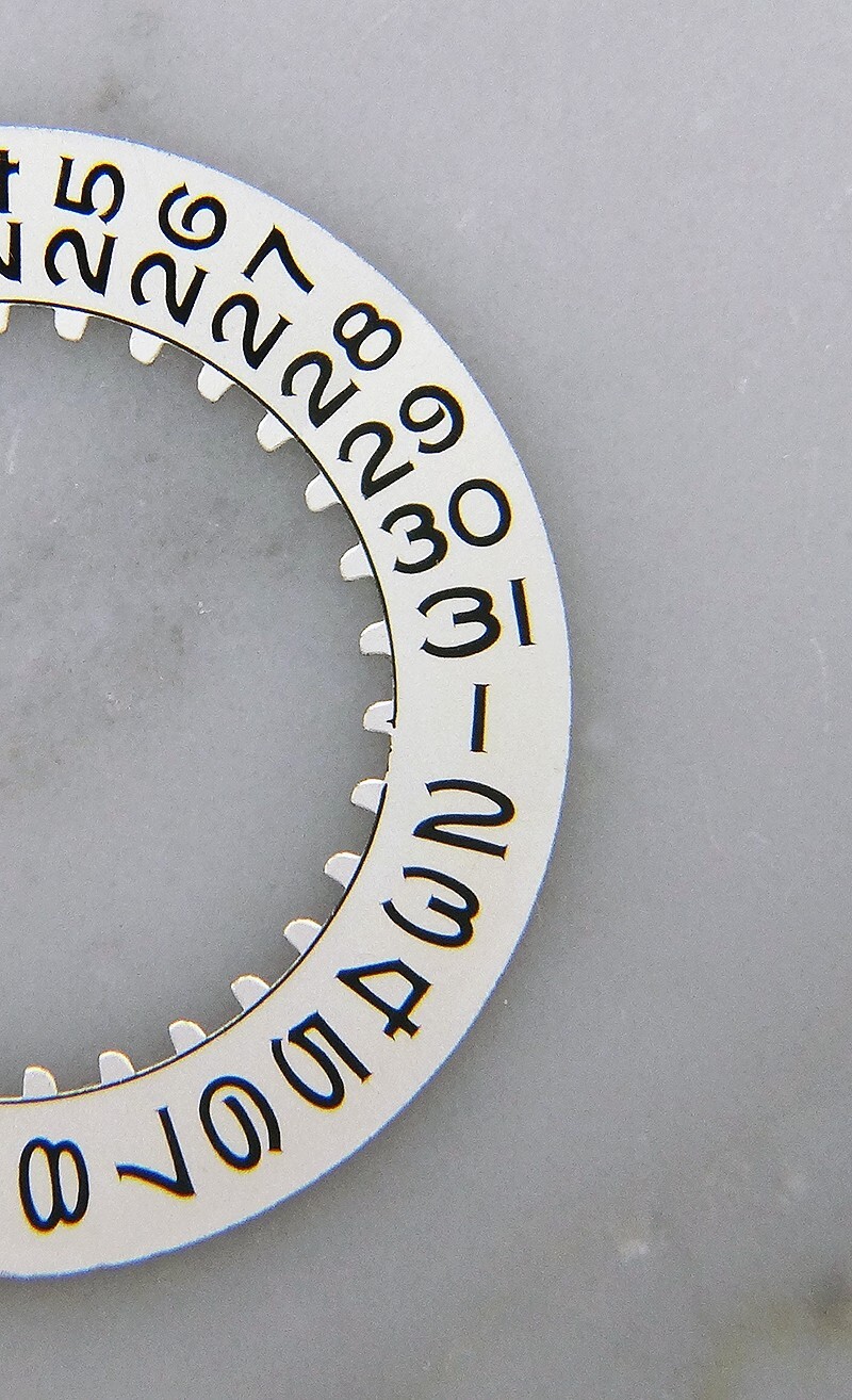 Vintage Genuine Rolex Silver Date Disc for Movement 3035 Submariner GMT Master image 2