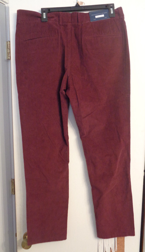Pantalone Holderness Bourne 38x30 velluto a coste Baxter Port vino misto cotone nuovo con etichette - Foto 2 di 2