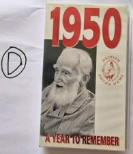 A Year To Remember 1950 On VHS Video Cassette Tape