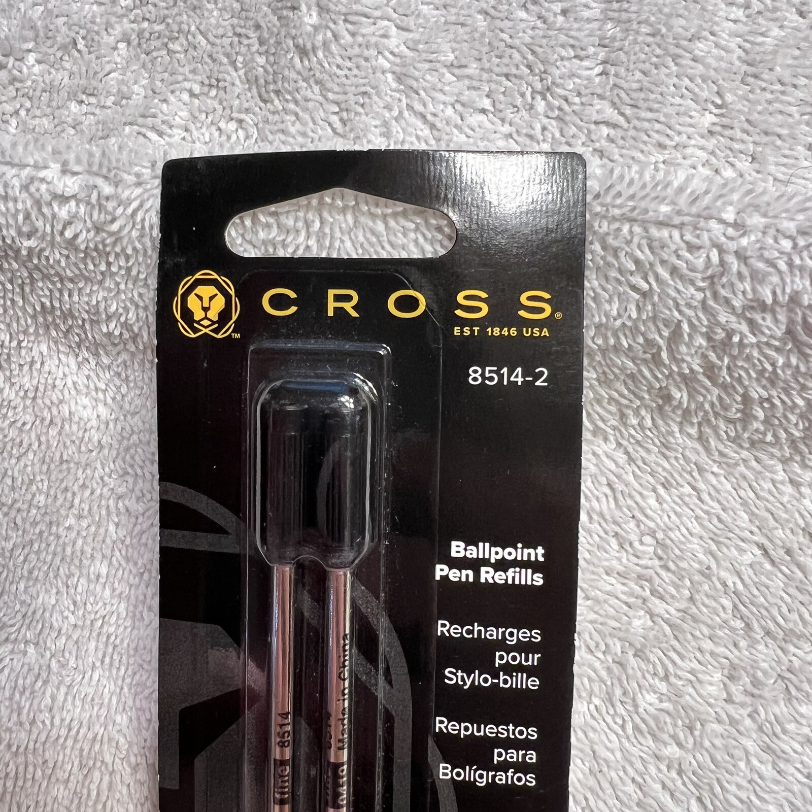 Cross Refills Black Dual Pack Fine Point Ballpoint Pen 85142 New in