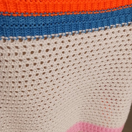 Womens Small- Medium Crochet Summer Y2K Sweater Multicolored NWOT - Picture 5 of 5