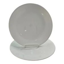2 Corelle 10 1/4" White Dinner Plates - Vintage NO Chips or Cracks
