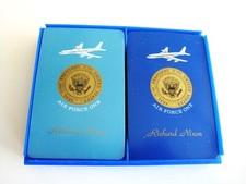 AIR FORCE ONE RICHARD NIXON PLAYING CARDS 2 COMPLETE DECKS & 2 BLANK CARDS