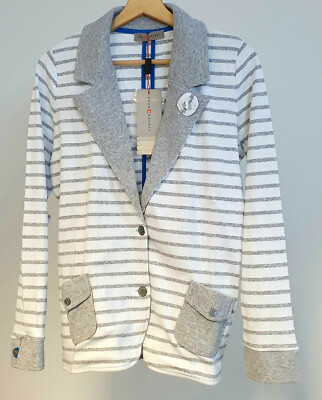 Your Concept by Gottlieb Haug Streifen Jacke Sweatjacke mit Stretchanteil 