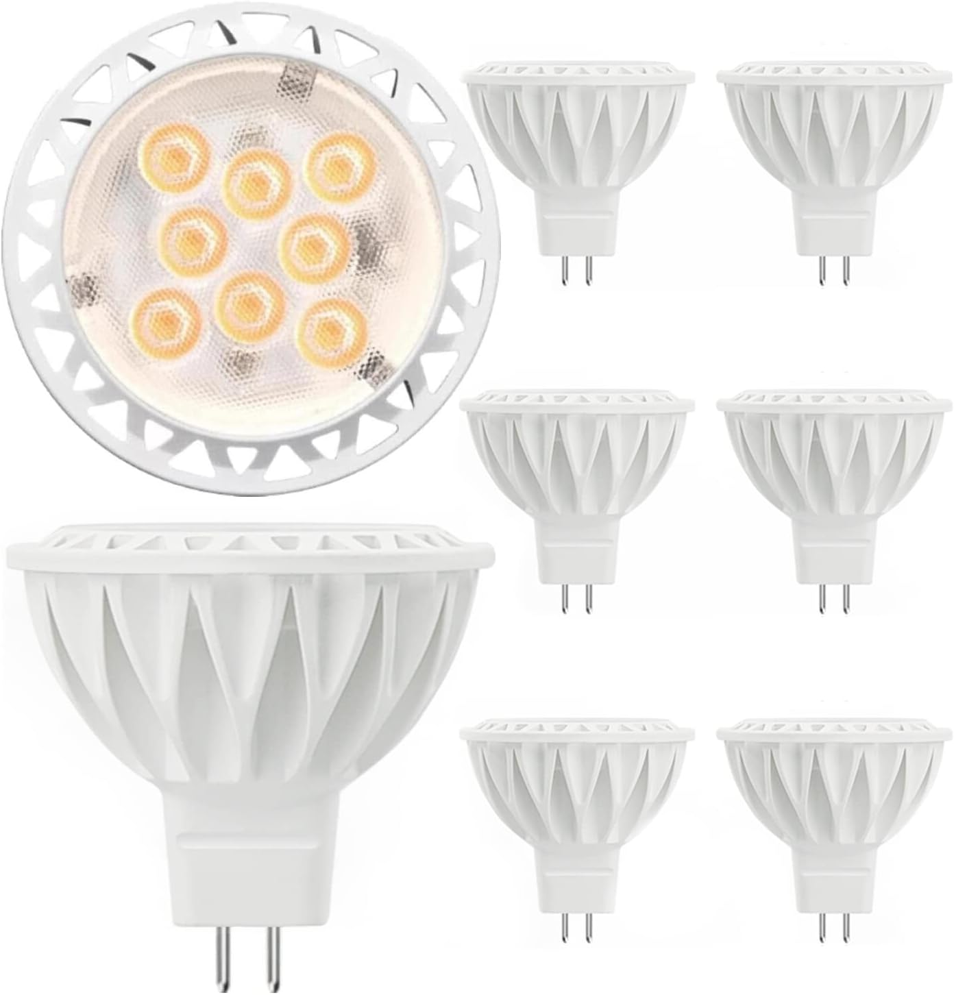 MR16 LED Bulbs 50W Halogen Equivalent Landscape Light Bulbs, 2700K Warm White 5W