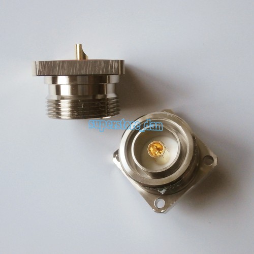 7/16 DIN L29 femme jack center 4 trous bride pont tasse à souder RF connecteur coaxial - Photo 2/7