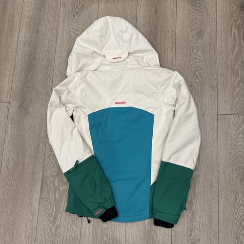 Bench Ladies Winter Ski Jacket Hiking Size M EU 38 Multi Color Green White - Picture 10 of 15