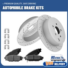 Rear Brake Rotors Ceramic Pads Set For Subaru Legacy Outback Forester Impreza