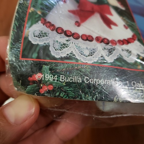 Vintage Bucilla Holiday Angels Ornaments Set 12 piece Felt 83205 Christmas 1994 - Picture 3 of 8
