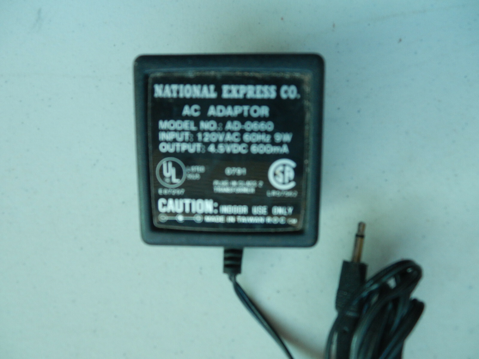 7.5V AC Adapter For OEM AD-0760DT AD-0760 7.5VDC 600mA Power Supply Cord Charger