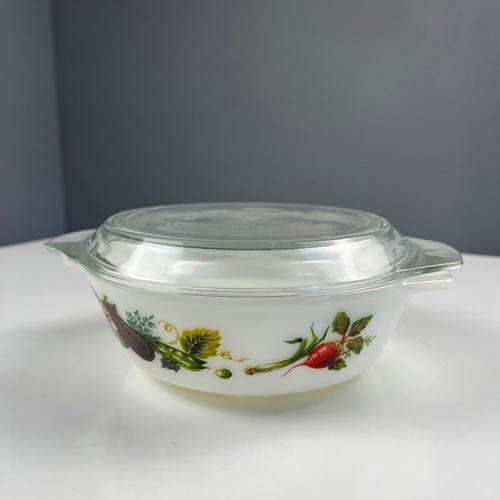 JAJ Pyrex England 505 Tuscany Market Garden Vegetable Casserole Dish with Lid - Picture 3 of 10