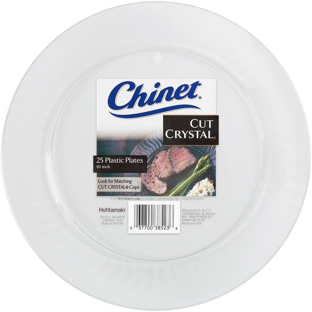 Cut Crystal 10" Clear Plastic Plates, 25 ct. eBay
