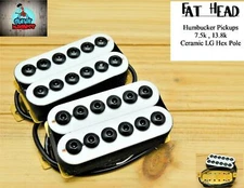 G.M. Fat Head Humbucker Set (50mm,52mm) White