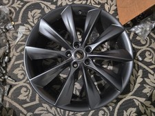 21 Tesla Model S Turbine Satin Black Front Oem Factory Wheel Rim 21 Tesla Model S Turbine Satin Black Front Oem Factory Wheel Rim