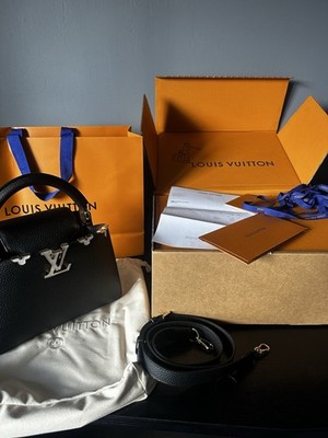 Louis Vuitton Tasche Capucines BB schwarz Taurillon Leder, neuwertig, ungetragen.
