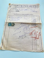 CAR-MOTORCYCLE SUPPLIES PANAROTTO VICENZA INVOICE 1932OLD DOCUMENT OLD DOCUMENT