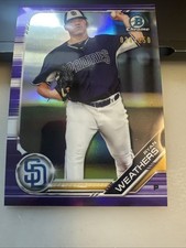 Ryan Weathers 2019 Bowman Chrome Purple Refractor #d/250 - Padres #BCP-66