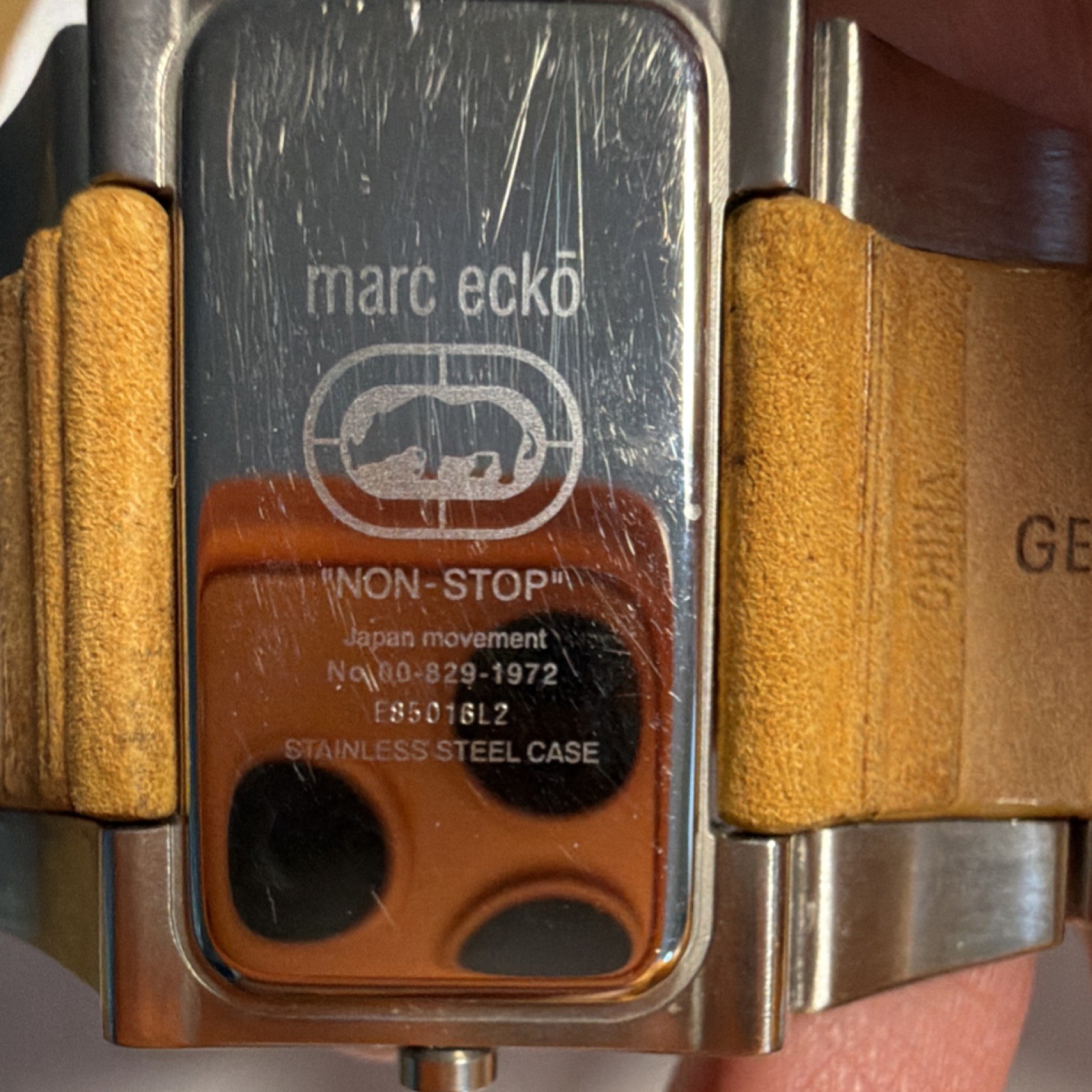 Marc Ecko NON-STOP Rectangle Analog Wristwatch Br… - image 4