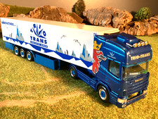 Herpa LKW Kühlzug Sattelzug Spedition Trio Trans Scania Zugmaschine 1:87 H0