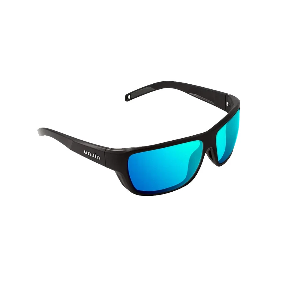 BAJIO Rigolets 黑色哑光 | 蓝色镜面玻璃太阳镜 — 第 2/3 张图片