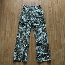 Vintage Y2K essential woman's unbranded baggy camo cargo pants Size S Fit a 26 