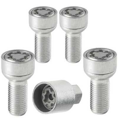 Farad ZA/E Galvanized Lug Bolt Wheel-Locks Kit Suitable for Audi A4 (M14 X 1....