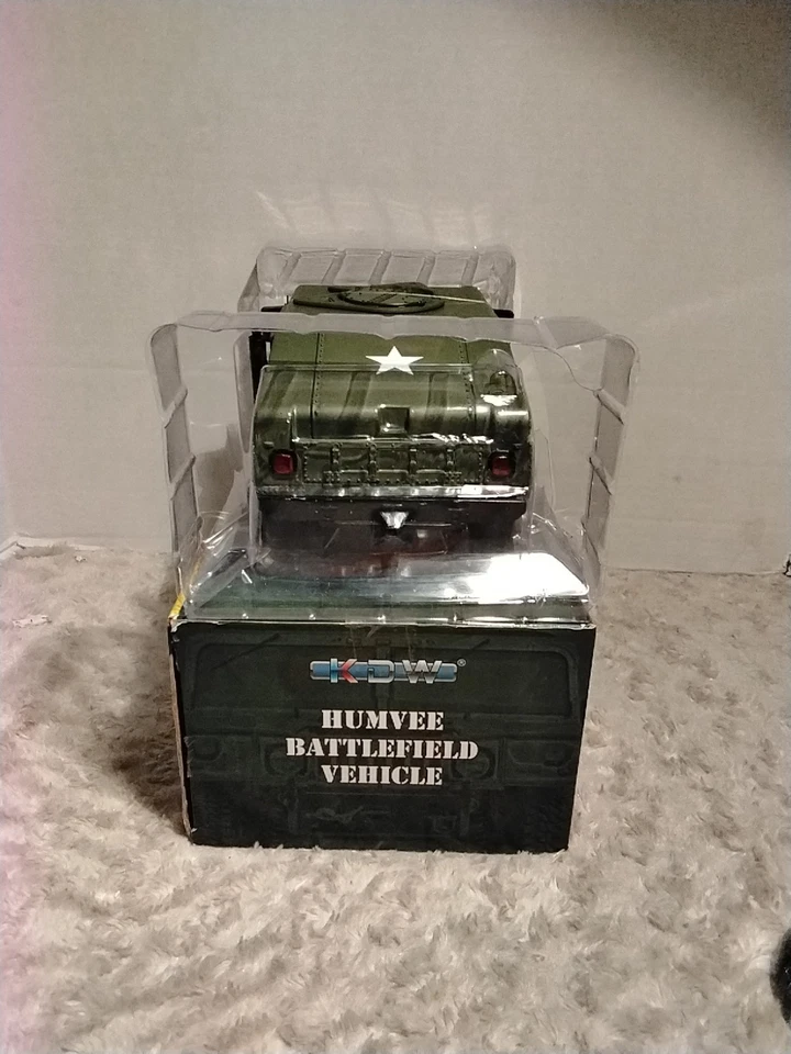 KDW Militarist Humvee Battlefield Vehicle 1:18 Scale Die Cast. NEW OPEN BOX.  - Image 4 of 4