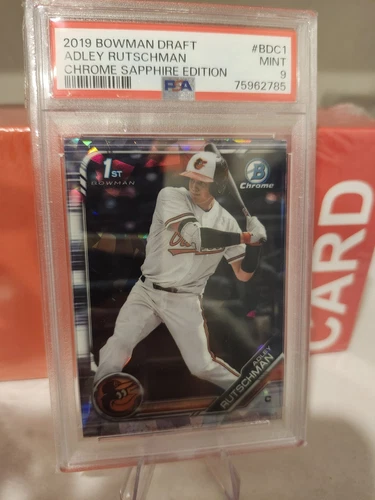 2019 Bowman Chrome Draft Sapphire Edition - Adley Rutschman #BDC-1 (RC) Psa 9