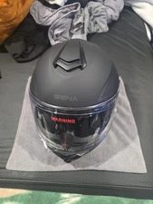 (XXL) Sena Outrush R Modular Flip-up Motorcycle Helmet Matte Black Bluetooth🚚💨