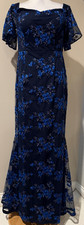 CALVIN KLEIN Womens Embroidered Full Length Evening Occasion Dress - Sz 6