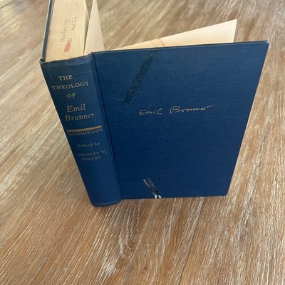 The Theology of Emil Brunner Volume III Kegley 1962 First Printing Hardcover