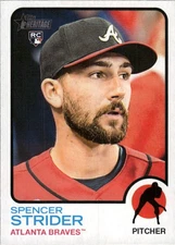 2022 Topps Heritage Spencer Strider #521 Atlanta Braves 21B