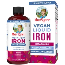MaryRuth’s Liquid Iron – Supplement for Women Men & Kids, Vegan, Gluten-Free